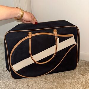 Coach Black and Tan Travel Bag